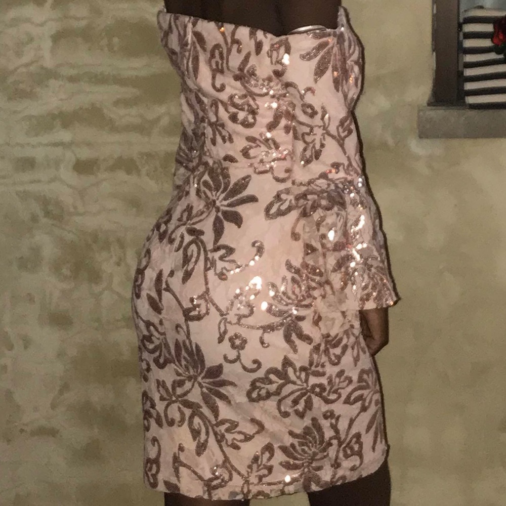 A Rose Gold Sparkle Party dress